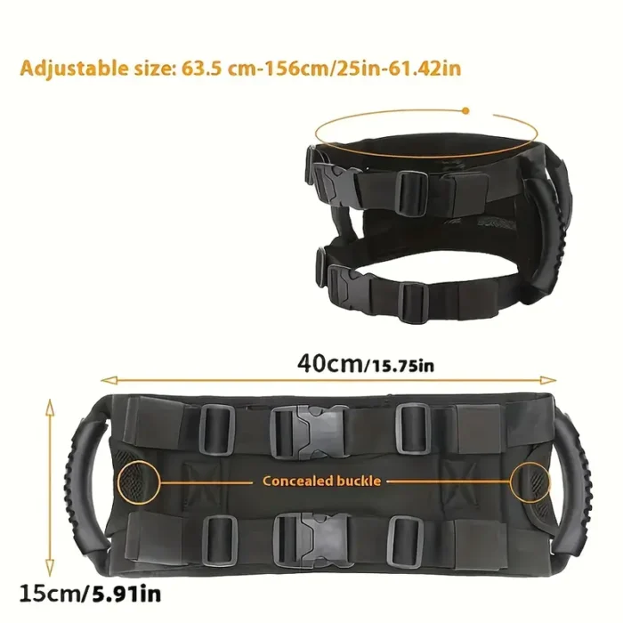 Motorcycle Passenger Safety Grab Belt – Secure Dual Grip for Kids & Adults